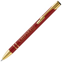 Electra Metal Pen - Gold Trim - Engraved