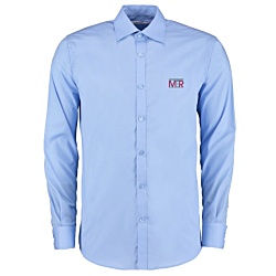 Kustom Kit Men's Slim Fit Business Shirt - Long Sleeve - Embroidered