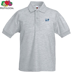Fruit of the Loom Youth Value Polo Shirt - Colours - Embroidered