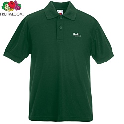 Fruit of the Loom Youth Value Polo Shirt - Colours - Printed