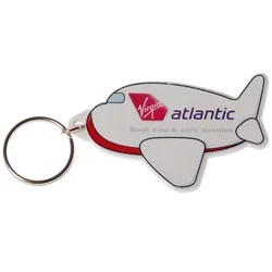 Shaped Recycled Keyring - Plane