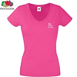 Fruit of the Loom Women's Value V-Neck T-Shirt - Colours