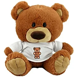 25cm Bernard Bear with T-Shirt