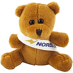 10cm Mini Beanie Bear with Sash