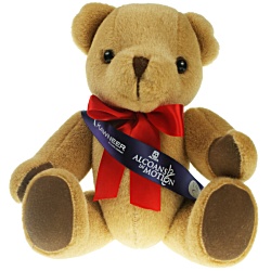 30cm Jointed Honey Bear with Sash