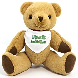 30cm Jointed Honey Bear with Bandana