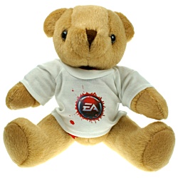 25cm Jointed Honey Bear with T-Shirt