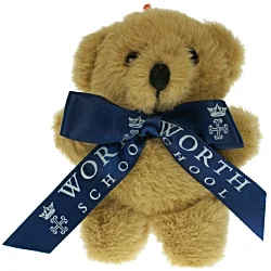 10cm Tiny Teddy with Bow