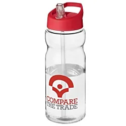 Base Sports Bottle - Spout Lid - Clear - Printed