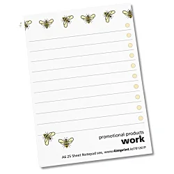 A6 25 Sheet Notepad - Digital Print