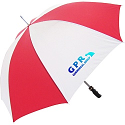 Budget Golf Promotional Umbrella - Stripes - Digital Print
