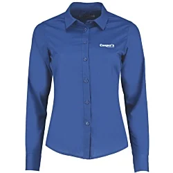 Kustom Kit Women's Poplin Shirt - Long Sleeve - Embroidered