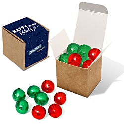 Kraft Cube - Foiled Chocolate Balls