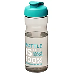 Eco Base Sports Bottle - Charcoal - Flip Lid - Printed