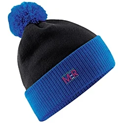 Beechfield Snowstar Two Tone Bobble Beanie Hat