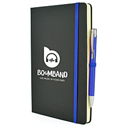 Bowland A5 Black Notebook & Colour Matt Pen