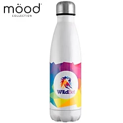 Mood Vacuum Insulated Bottle - White - Digital Wrap