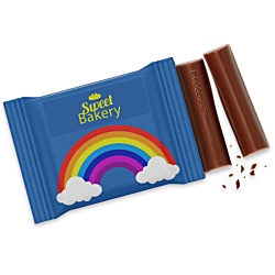3 Baton Milk Chocolate Bar Wrapper - Rainbow Design