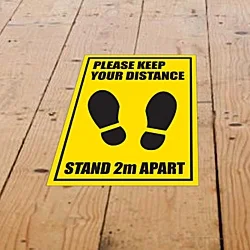 Laminated Anti-Slip Vinyl A4 Floor Stickers