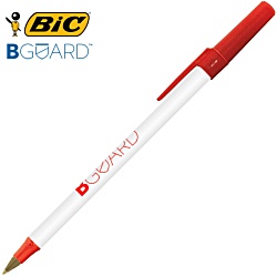 BIC® Round Stic BGuard Antibac Pen - White Barrel