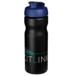 650ml Baseline Water Bottle - Flip Lid - Black