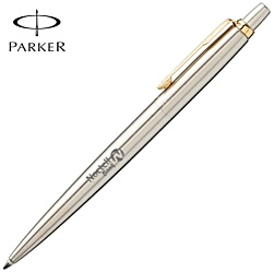 Parker Jotter Stainless Steel Pen - Gold Clip