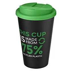 Americano Eco Travel Mug - Black - Spill Proof Lid