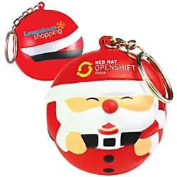 Stress Father Christmas Keyring