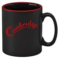 Cambridge Mug - Matt Black - Rim Print