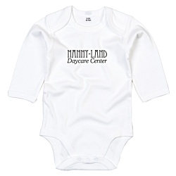 BabyBugz Baby Organic Cotton Long Sleeve Bodysuit - White