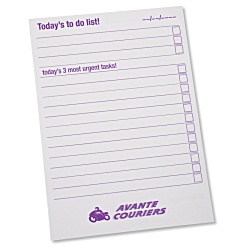 A5 25 Sheet Notepad - Today's List Design