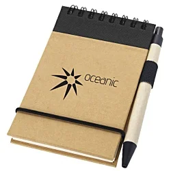 Colour Pop Recycled Jotter Pad & Pen - Budget Print