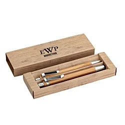 Nova Bamboo Stylus Pen & Pencil Set