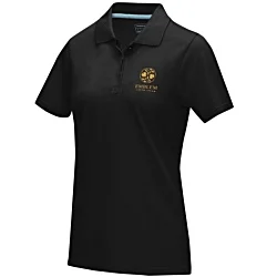 Graphite Organic Cotton Women's Polo - Printed