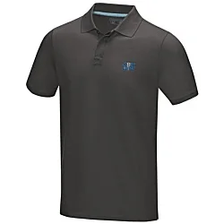 Graphite Organic Cotton Men's Polo - Embroidered