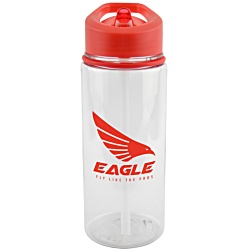 Evander 550ml Sports Bottle - Clear - Printed
