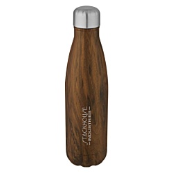 Cove 500ml Wood-Look Vacuum Insulated Bottle - Engraved