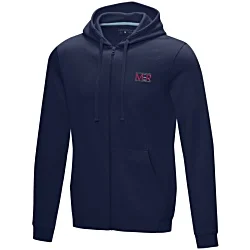 Ruby Men's Organic Cotton Zipped Hoodie - Embroidered