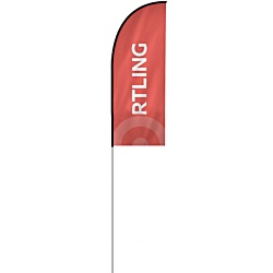 2.4m Feather Flag - Single Sided Print - Without Base