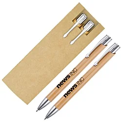 Beck Bamboo Pen & Pencil Set