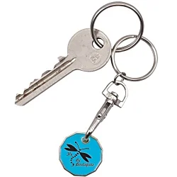 Trolley Coin Keyring