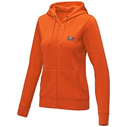 Theron Women's Zipped Hoodie -Embroidered