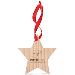 DISC Star Wooden Tree Decoration