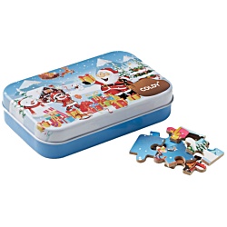 Christmas Puzzle Tin