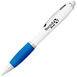Nash Pen - White - Blue Ink - Printed