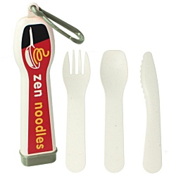 Lunch Mate Biodegradable Cutlery Set - Digital Printed Case