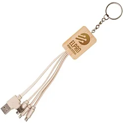 Wheatly Charger Keyring - Rectangle - Engraved