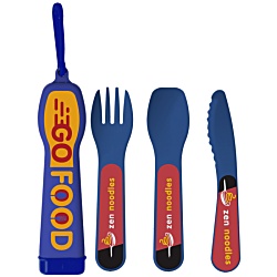 Lunch Mate Recycled Cutlery Set - Colours - Digital Printed Case & Cutlery