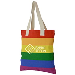 Bow Canvas Rainbow Tote - Printed