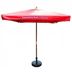 2m Square Wooden Parasol